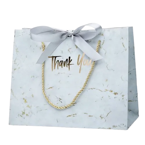 Paper bag dengan handle pita elegan